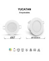 YUCATAN * EMPOTRABLE BLANCO LED IP65 - 6,5W - CCT